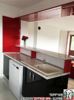 K008 - Кухня: Червен и черен гланц - чили и черно, Венато гланц _8