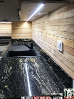 K011 - Кухня: White Coastland Oak, Мрамор лаурент и гранит Black Cosmos_3